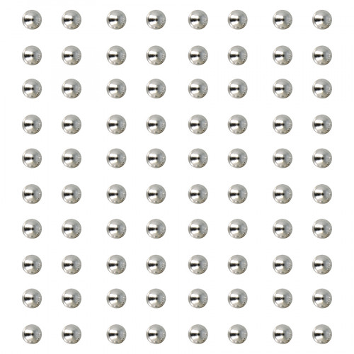 Demi-Perles Adhésives ø 5 mm 80 pcs Argenté