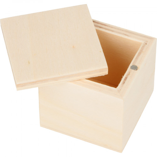 Boîte en bois 5 cm 6 pcs Carrée