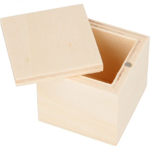 Boîte en bois 5 cm 6 pcs Carrée