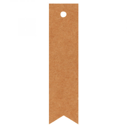 Étiquette 6 x 1.5 cm 50 pcs Kraft naturel