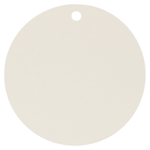 Étiquette Ronde ø 4.5 cm 50 pcs Kraft Blanc