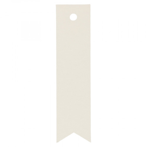Étiquette 6 x 1.5 cm 50 pcs Kraft Blanc