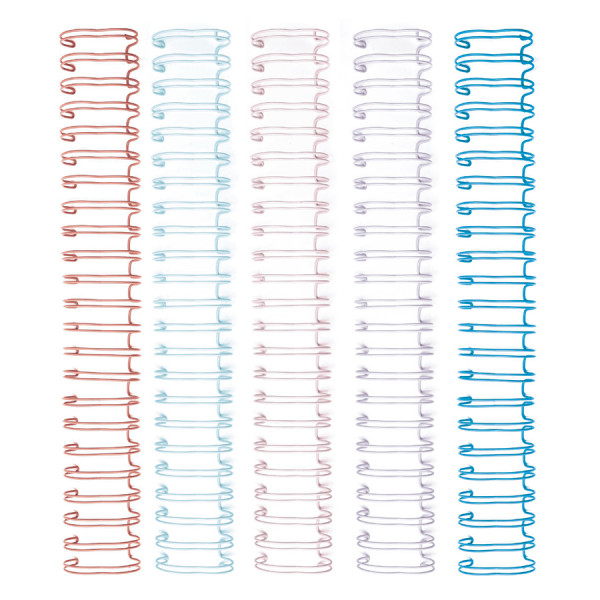 Spirales de Reliure Cinch 30 pcs ø 1.5 cm x 30.5 cm Coloré