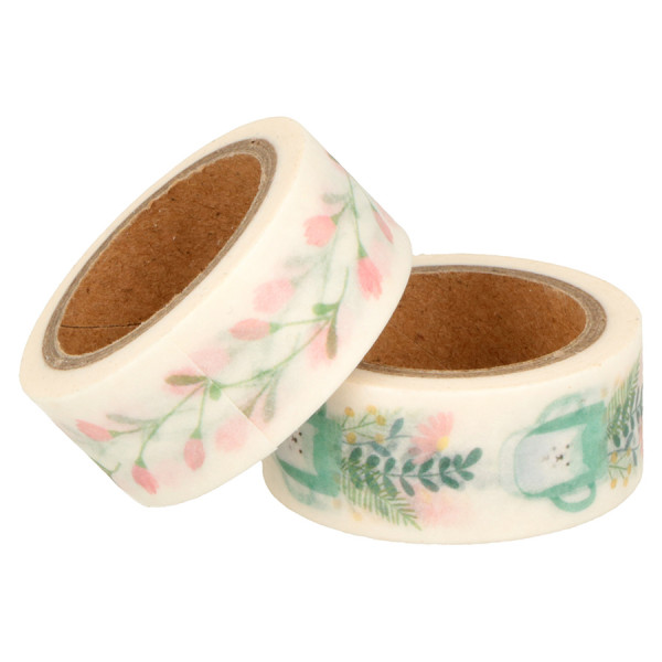 Ruban adhésif Masking Tape Mariposa 15 mm x 5 m Life is simple 2 pcs