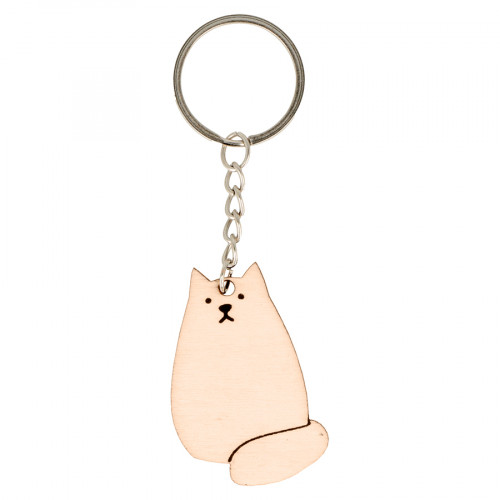 Porte-clés Life is simple Chat