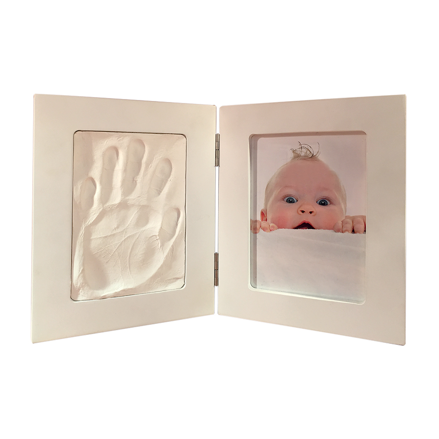 Coffret cadre empreintes pied-main bébé