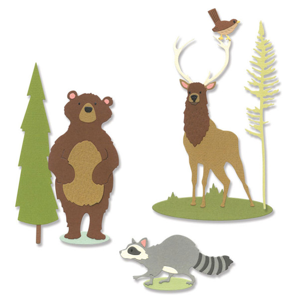 Thinlits Die set Forest Animals #2 8 pcs