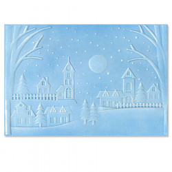 Classeur de gaufrage 3D Village d'hiver