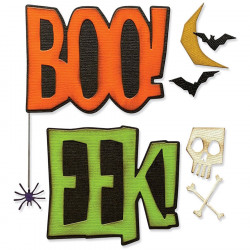 Thinlits Die set Big Frights 12 pcs