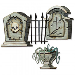 Thinlits Die set Graveyard Colorize 22 pcs