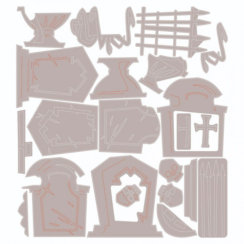 Thinlits Die set Graveyard Colorize 22 pcs