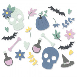 Thinlits Die set Spooky Icons 15 pcs