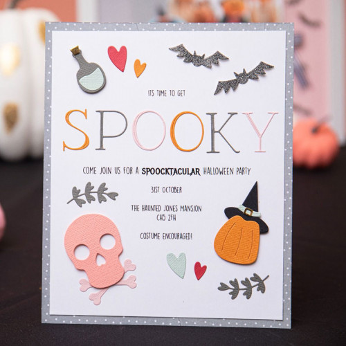 Thinlits Die set Spooky Icons 15 pcs