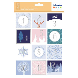 Stickers carrés Hiver Enchanté - Artemio