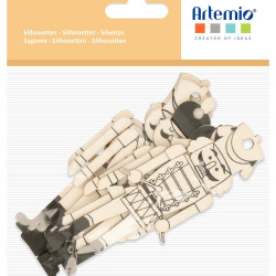 Set de 6 silhouettes en bois Casse- Noisette – Artemio