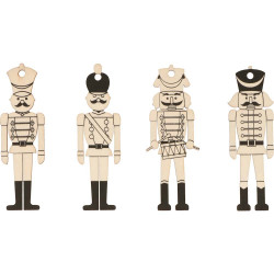 Set de 6 silhouettes en bois Casse- Noisette – Artemio