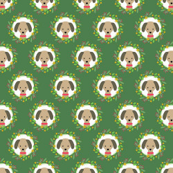Bloc de 10  feuilles Woofy Christmas - ARTEMIO