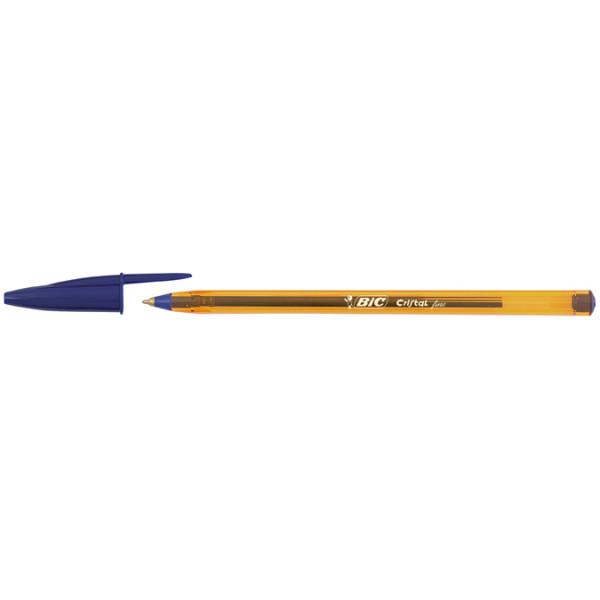 Stylo bille Cristal Pointe Fine 0.8 mm Bleu