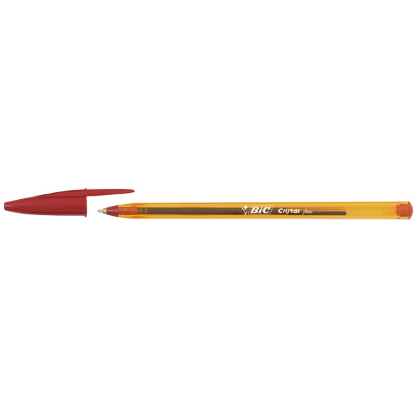 Stylo bille Cristal Pointe Fine 0.8 mm Rouge