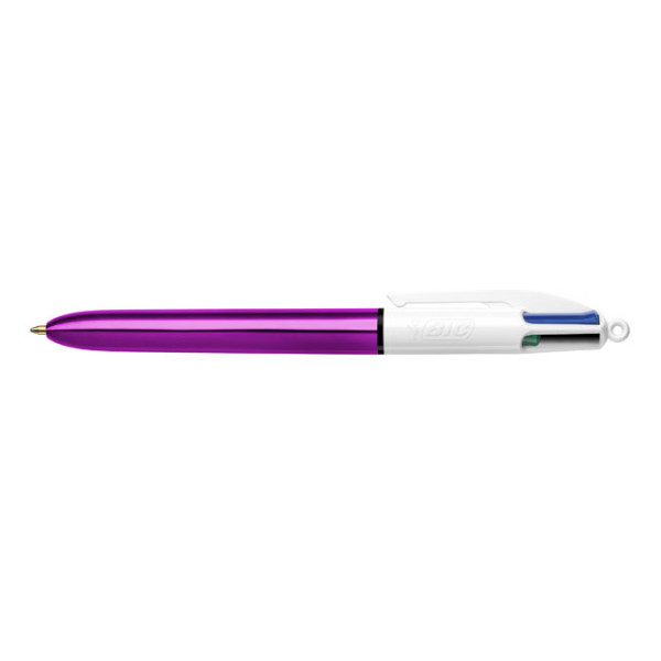 Stylo bille 4 couleurs 1 mm Shine Violet métallisé