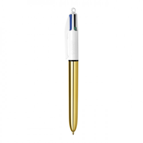 Stylo bille 4 couleurs 1 mm Shine Or