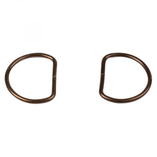 Anneau étrier Ø 12 mm Bronze 2 pcs