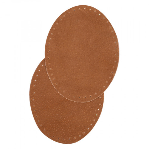 Renfort cuir 2 pcs Tabac