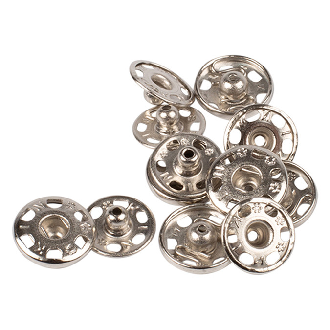 Boutons pression métal 17 mm Prym argent