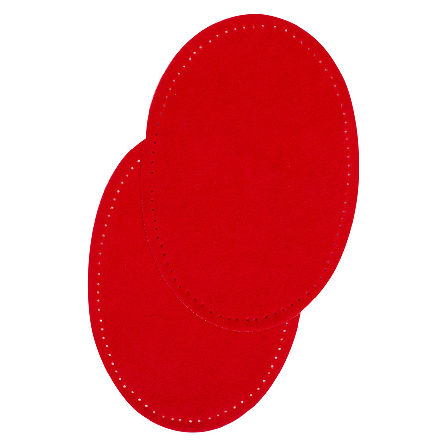 Renfort thermocollant Suédine 2 pcs Rouge - Scrapmalin