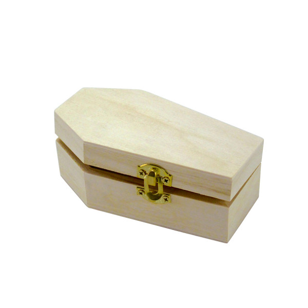 Boîte Cercueil en bois 11.5 x 6.5 x 4.3 cm