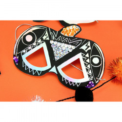 Masque à gratter Halloween 4 pcs