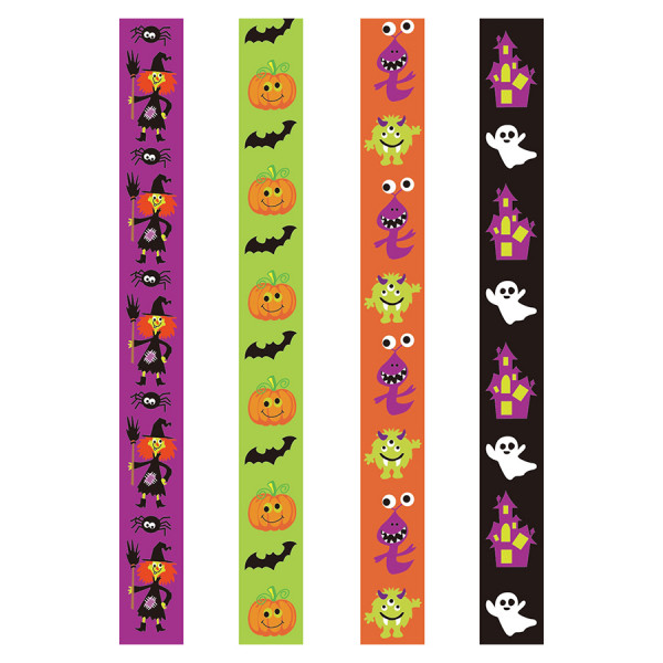 Bandelettes de papier 2 x 20 cm 84 pcs Halloween