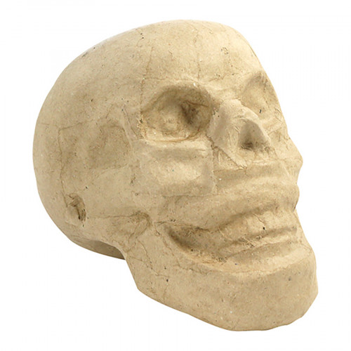 Crâne en papier mâché 15.5 x 10.5 x 12 cm