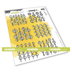 Tampon cling A4 On the Line par Kate Crane 6 pcs