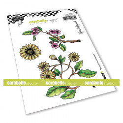 Tampon cling A6 Bouquet de printemps par Sylvie Belgrand 3 pcs