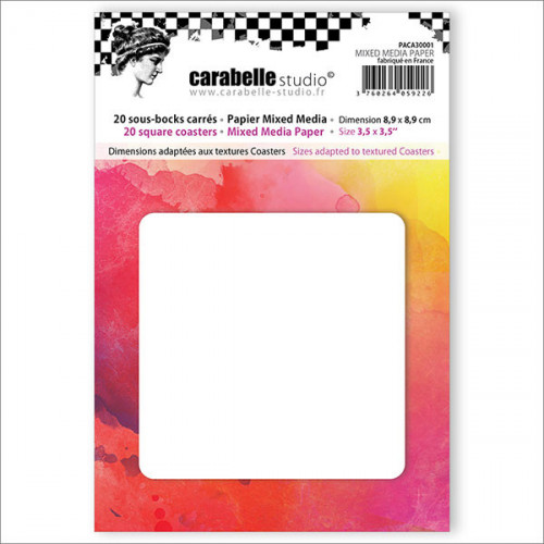 Lot de 20 sous-bocks carrés Mixed Media