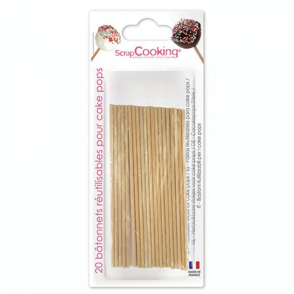 Bâtonnets pour cake pops x 20 pcs