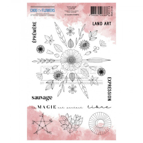 Tampons transparents Land art 10 pcs