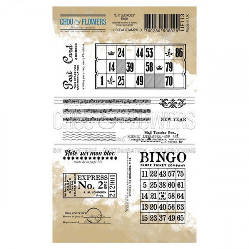 Tampons transparents Bingo 12 pcs