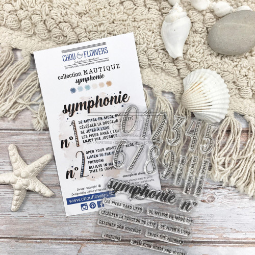 Tampon transparent A6 10 x 15 cm Symphonie 23 pcs