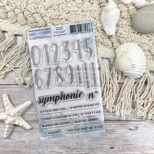 Tampon transparent A6 10 x 15 cm Symphonie 23 pcs