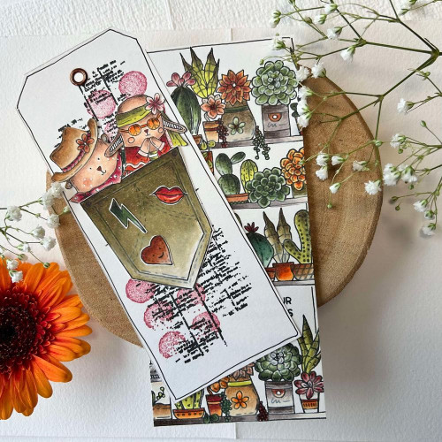 Tampons transparents 10 x 15 cm Cactus Lover