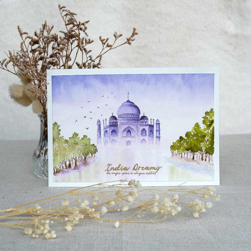 Tampons transparents 15 x 21 cm India dreams