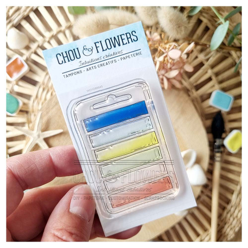 Tampons Transparents Aladine - Set 14 Motifs Mer - Pour Scrapbooking, Cartes, Invitations - Stampo Clear