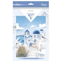 Bloc de coloriage multi-techniques Odelia Les villes 20 feuilles A4 250 g/m²