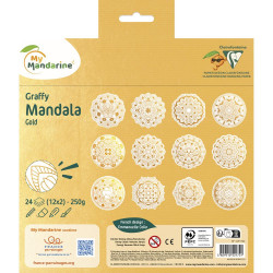 Coloriage Mandala Doré Graffy - My Mandarine