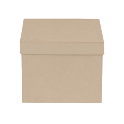 Lot de 4 boîtes carrées en papier mâché - Décopatch