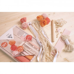 Kit papier crépon Bouquet de fleurs