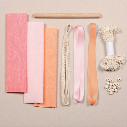 Kit papier crépon Bouquet de fleurs