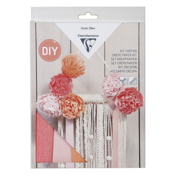 Kit papier crépon Bouquet de fleurs